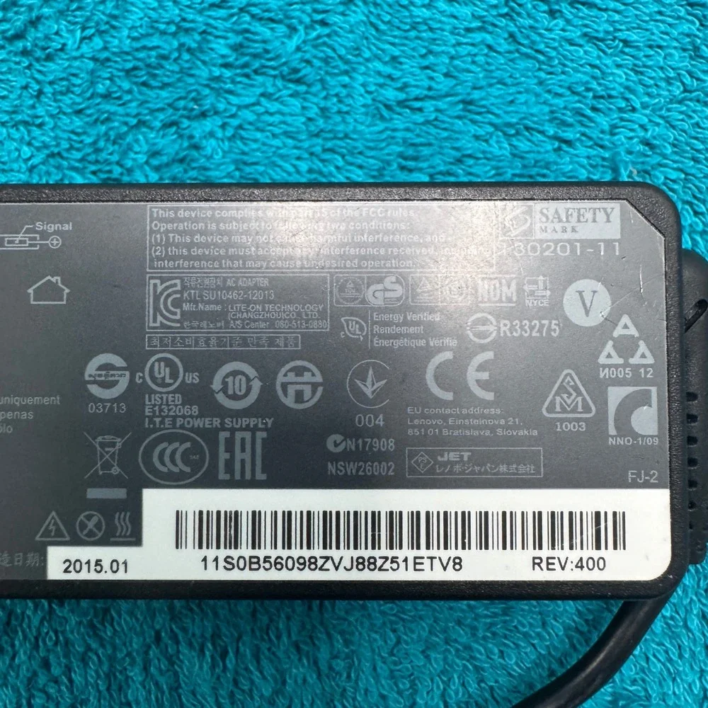 Lenovo 65W AC Adapter Charger 20V 3.25A PA-1650-72‎ 54Y8868 Slim Tip ThinkPad